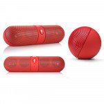 Wholesale Five Star Pill Portable Bluetooth Speaker (Red)